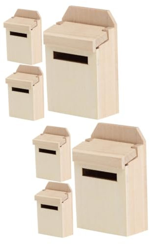 UPKOCH 6stücke Miniatur Briefkasten Dekorative Miniaturbriefkästen Für Puppenhäuser Landschaftsbau -projekte Hochwertige Mini Briefkästen Für Tischdekoration Fotorequisiten
