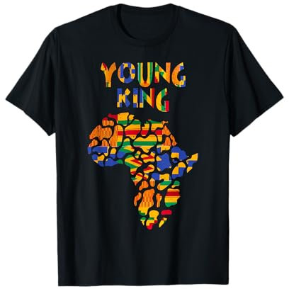 Afrikanischer König Kunst Kente Tuch Afrika Ghana Kinder lustig afrika T-Shirt