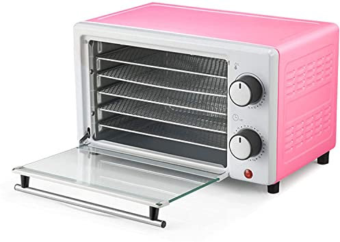 Déshydrateur alimentaire électrique, déshydrateur de fruits, yaourtière avec 5 plateaux en acier inoxydable, réglage de la température, minuterie de 0 à 12 heures