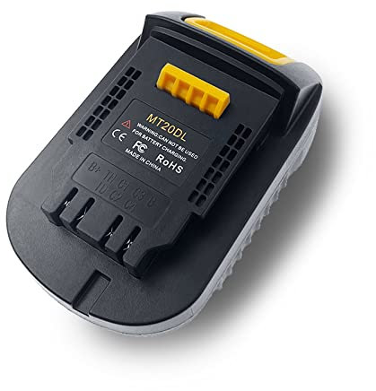 EID Battery Adapter for Dewalt 18V Tool to for Makita 18V Battery, MT20DL Converter for DW 18V/20V Max XR Li-ion Tool Use, Compatible with BL1850 BL1830 (Adapter Only)