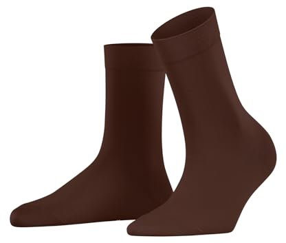 FALKE Women's Cotton Touch W So Thin Plain 1 Pair Socks, Brown Havana Club 5197, 5.5-8