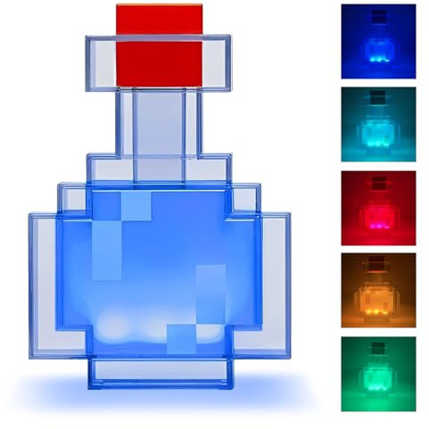 CJBIN Zaubertrank Flasche Licht, LED Nachtlicht mit 8 Farbe, Sehr Realistische Zaubertrankflasche mit LED-Leuchten, Nachtlichter mit Beim Schütteln Verfärben, Nachtlicht Aufladbar für Kinder Fans