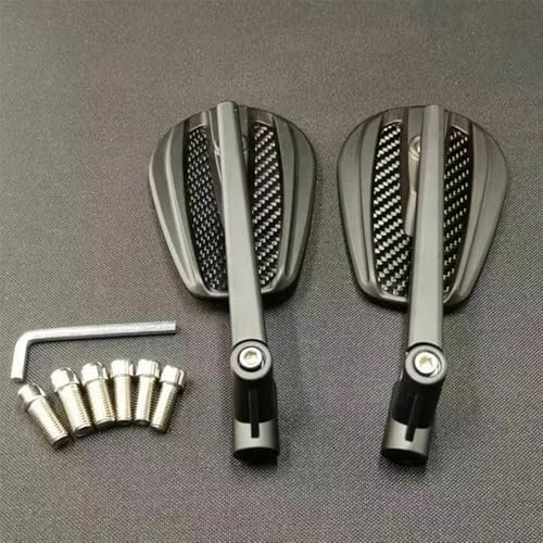 UNNIQ Motorrad Moto Rückansicht Spiegel Für Vespa Sprint Primavera LX LXV S 150 GTS300 GTV Spiegel Motorrad Rückspiegel Lenkerspiegel(A)