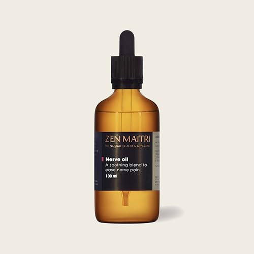 Sciatica Nerve Oil Massage Inflammation Muscle Spasms Natural Ingredients | Zen Maitri Nerve Oil (100ml)