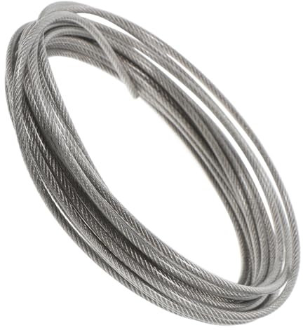 Hemobllo Drahtseil Für Basteln Und Wäscheleinen Mit Vorhangseil Und Drahtvorhangstange Zum Aufhängen Robust Und Haltbar