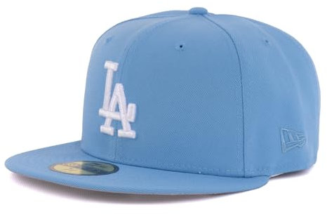 New Era Cap 59FIFTY Herren Basecap MLB Limited Edition (Los Angeles Dodgers, himmelblau, 7 3/4)