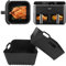 2 Stück Silikonform Heißluftfritteuse Zubehör für COSORI Heißluftfritteuse 8-in-1 Dual Zone Air Fryer XXL 8,5L CAF-R901, Wiederverwendbares Airfryer Silikon Einsätze für Ninja AF300EU AF400EU AF451EU