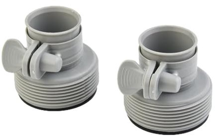 FRTmvg Lot de 2 adaptateurs de pompe de piscine Intex | Kit de conversion de tuyau de 3,2 cm à 3,8 cm | Compatible avec les pompes de plus de 1 500 GPH | Compatible avec la pièce #10722, 25009, 29061E