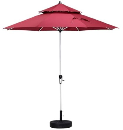 Garden parasols Crank Up Parasol Hawaiian Outdoor Straw Beach Patio Garden Shade Gradient with Ruling Grass Skirt Umbrella Sun Shad Outdoor parasols