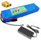 FREEDOH 24-V-Lithium-Akkupack, 24 V, wiederaufladbarer Lithium-Ionen-Akku, 24 V, 12 Ah, 15 Ah, mit 2-A-Ladegerät für 250 W, 400 W Motorkit,24v12ah