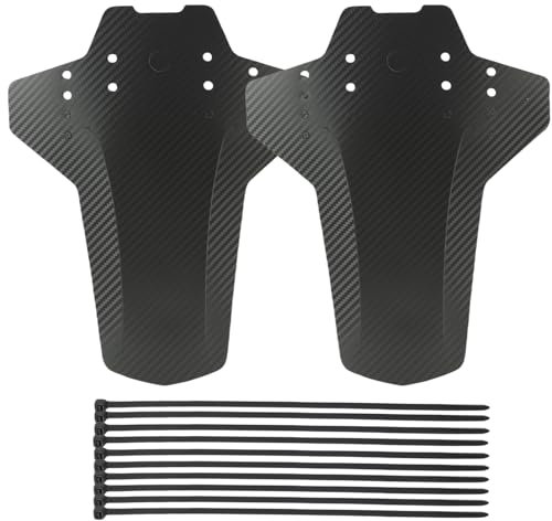 Jecdfs Ensemble de 2 Garde-Boues Avant et Arrière pour VTT, Compatible avec Les Roues de 20, 26, 27, 27.5 et 29 Pouces, Protection Optimale Contre la Boue et Les Éclaboussures, Installation Facile