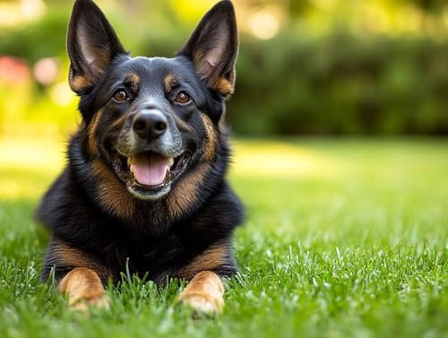 Deutscher Schäferhund Diamond Painting Erwachsene Groß XXL 40x55cm, 5D Diamond Painting Tier, DIY Runden Steine Kristall Kunst Basteln Erwachsene Anfänger Set, Wand Deko Wohnzimmer, Geschenke LV-979