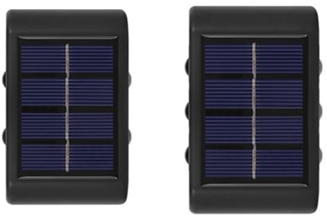 Fangxuee LED Solar Wall Light Outdoor Waterproof Fence Light Solar Light Yard and Ornamental Garden Lighting,Warm Light