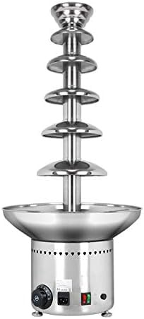 Chocolate Fountain, 5/6 Tier Commercial Chocolate, Stainless Steel Waterfall Fondue Fountain For Party Wedding Buffet Equipment