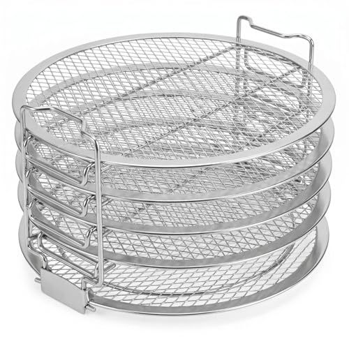 YUXINGK Dehydrator Rack Stainless Steel Stand Accessories Compatible with Ninja Foodi Pressure Cooker and Air Fryer 6.5 and 8 Quart, Instant Pot Air Fryer 8 Qt