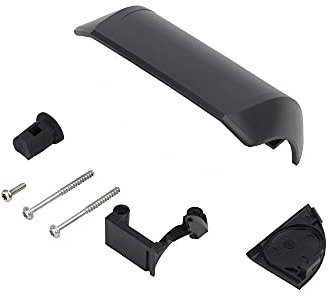Bosch Batteriehalter-Oberteil, inkl. 1, 5x12, 2 x Gewindefurchschraube 3, 5x42, federnder Anschlag und Abdeckkappe Ladebuchse Kit, Anthrazit, One Size