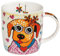 Maxwell & Williams Smile Style - Taza de porcelana multicolor con diseño de perro en caja de regalo, 370 ml