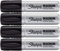Sharpie Pro Magnum Professional Permanent Marker, Oversized Chisel Tip, Black Ink, Pack of 4