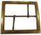 Trimming Shop Messing Groß Rechteckige 82mm Unisex Weihnachtsmann Gürtelschnalle, Langlebig, Leicht, Verkleidung Clip Riemen für Mode-Accessoires, Jacken, Graben Mantel, 1 STK. - Design - 1
