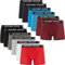 ANTONIO ROSSI 12er-Pack Herren-Boxer-Hipster - Herren-Boxershorts Multipack mit elastischem Bund