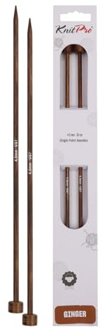KnitPro Ginger Single Pointed Needles 10 (25cm) | 4.50mm