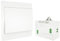 MOES Interruptor Inalámbricas Autoalimentado de Luz Conmutador RF433, Sin Cables Sin Bateria, Interruptor pared con Receptor Lámpara Casa Iluminación(kit de 1 vía)