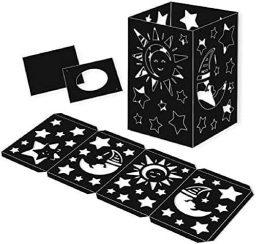 Ursus 2360090 - Laternenpackung Rundbogen, 25 Laternenrohlinge in 5 verschiedenen Farben, aus Fotokarton 300 g/qm, ca. 47 x 54 cm, inklusive 100 Sterne Durchmesser ca. 15,2 cm