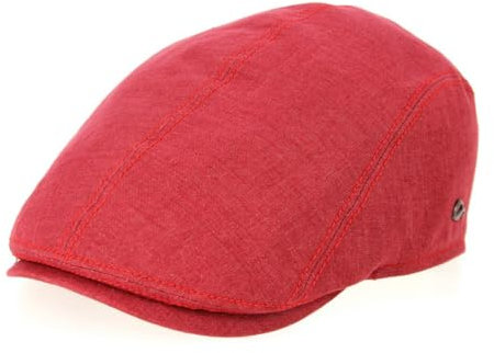 Göttmann Jackson Schirmmütze mit UV-Schutz aus Leinen - Rot (60) - 62 cm