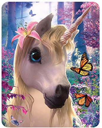 Deluxebase 3D LiveLife Magnet - Süße Uni Linsenförmige 3D Einhorn Kühlschrankmagnet. Dekoration für Kinder und Erwachsene mit Kunstwerk lizenziert von bekannt Künstler, David Penfound