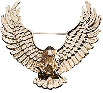 Rétro Métal Aigle Broche Animal Or Épinglette De Mode Costume Chemise Corsage Col Badge Broches Bijoux Hommes Accessoires