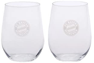 FC Bayern München Wasserglas 2er Set (one size, transparent)