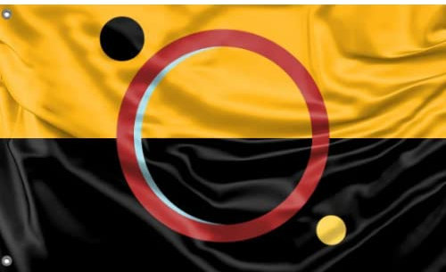 Dauksta Mars Republic Flagge | einzigartiger Designdruck | Made in EU | 90 x 150 cm