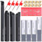VerRich 1/2 12mm Shank Indexable Lathe Turning Tool,14Pcs Lathe Tool Kits with 10PCS DC070204 Carbide Inserts and 4Pcs Turning Tool Holders S12M-SDUCR07/SDJCR1212H07/SDNCN1212H07/SDJCL1212H07