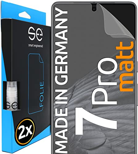 2x se® 3D SCHUTZFOLIE Entspiegelt für Google Pixel 7 Pro,Anti-Staub, 100% Fingerabdruck & FaceID kompatibel, einfache blasenfreie Installation, Ultra-Klar, Stoß-Kratzfest, aus Deutschland