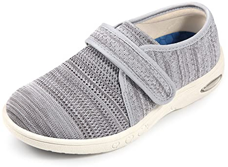 STUNAHOME Extra Wide Fit Shoes for Swollen Feet Womens with 3 Pairs Removable Insoles, Easy Close Adjustable Unisex Diabetic Shoes Pressure-Free Lightweight Walking Shoes for Elderly