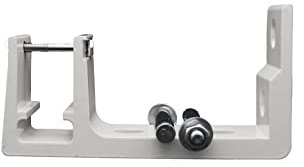 home Trends Markisenhalterung Decken- und Wandhalterung mit Befetigungsmaterial Stahl/Aluminium und Weiß/Antrazit zur Auswahl (2, Dual-Alu-40mm-weiß)
