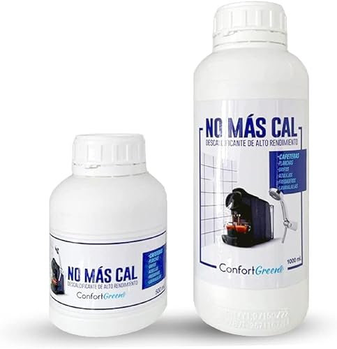 Descalcificador 1000 Ml. para cafetera | Valido Para todo tipo de cafeteras, Dolce Gusto, Delonghi, Solac, Nespresso| Tuberías, lavavajillas| Eficaz y sin dejar residuos| Confortgreen (1 LITRO)