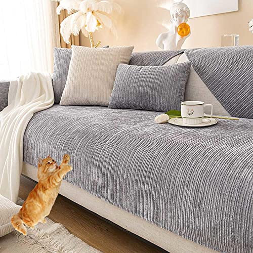 MTHGH Sofabezug Antirutsch,Anti Slip Sofa Cushion,sofaschutz Wasserdicht L Form,sofaschutz Katze Sofaschoner,Couch Bezug Ecksofa Schmutzabweisend Sofaschutz Hund Kratzschutz Katze,B-90x160cm