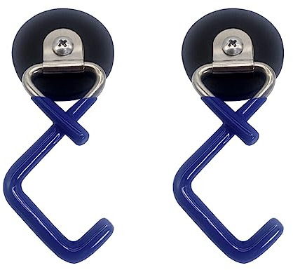 BOLWHAO Magnetic Broom Holder, Magnetic Hooks Heavy Duty Stainless Steel Broom Holder, Hook for Broom and Mop, Magnetic Absorption Hook for Homes, Kitchens,Warehouses(2 PCS)