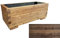 TOTAL WOOD 2012, Jardinera Modelo ISI, en Madera Vidrio Impregnada para Plantas con Vaina Interior, Complemento de Decoración, Made in Italy También a Medida (70x40x40, Nogal Oscuro SG)