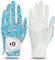 LOVMEAD Golfhandschuhe Damen Links Rechts Hand Leder Sommer mit Ballmarker, Golf Handschuhe Flexlite Verbesserte Griffigkeit (Blau, XL, Rechts)