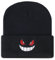 Murextc Bestickte Totenkopf-Mütze für Herren und Damen, gestrickt, Wintermütze, hält warm, weich, dehnbar, mit Bündchen für kaltes Wetter, Schwarz-5, Einheitsgröße