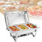 3 * 3L Chafing Dish Buffet Set, 3 Pan Stainless Steel Food Warmer Set Catering Food Warmer with Lid and Stand for Buffets Caterings Parties Buffet Server Warming Tray