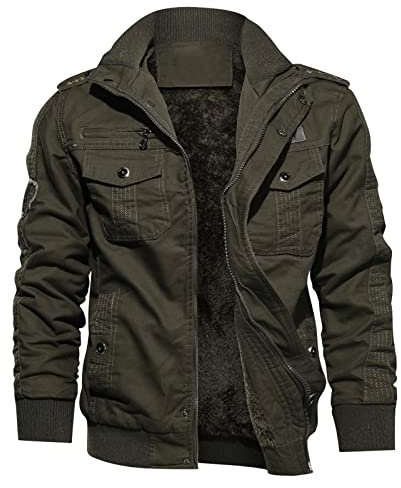 Didadihu Skijacke Herren : Wasserdichte Jacke Ski Winterjacke Arbeitsjacke Gefütterte Men Winter Jacket Thermojacke Lederjacke Softshell College,D,6XL