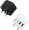 2-Pack USB C Plug Fast Charge, 40W 4-Port Multi Charger Plug UK Dual USBC Power Adaptor + Double USB Mains Charger Type C Charging Plug for iPhone 15 14 13 12 11 Pro Max XS XR, iPad, Samsung, Tablet