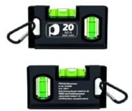 PTWK Mini Wasserwaage+Karabiner+Tasche PROTEC.CLASS PTWK