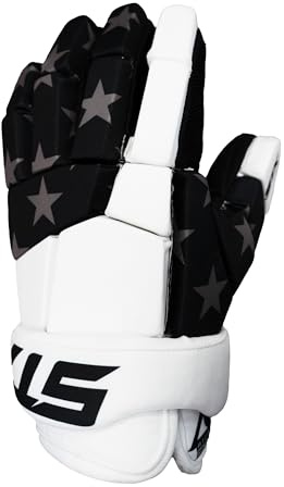 STX Stallion 75 USA Lacrosse Gloves (Medium)