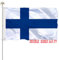 tnpun 3 x 5 finnische Flagge, doppelseitig, lebendige Farben, robustes 210D-Nylongewebe mit 2 Messingösen, 4 Reihen von Stichen