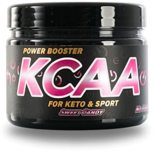 KCAA - Amino Booster für Keto - Energy Drink für Ketose - Ideal für ketogene Diät und Sporternährung - Ketogene Aminosäuren mit Taurin - Zuckerfrei - 28 Portionen
