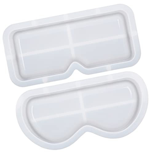 SEWACC 2stücke Silikonformen Für Brillentabletts Formen Für Brillentabletts Zum Silikongießen Diy-form Für Aus Epoxidsilikon